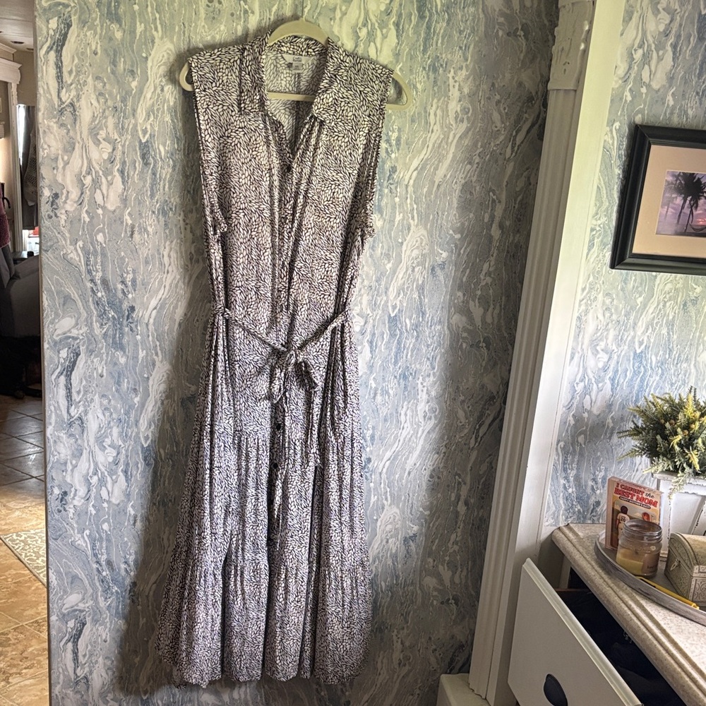 Croft & Barrow Black and White Maxi Dress